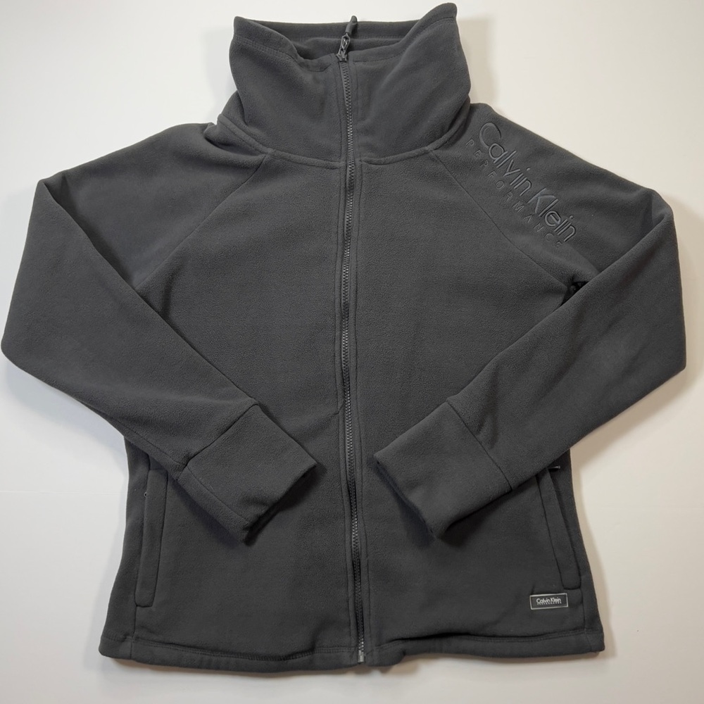 Calvin Klein Performance Women’s Black Full Zip Fleece Jacket Size M